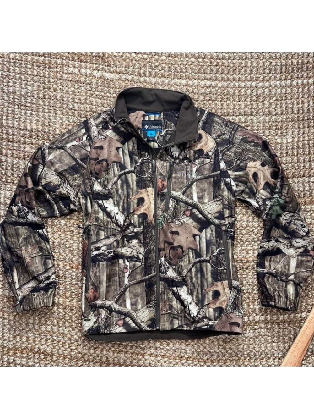 Columbia PHG Softshell Camo Fleece Full Zip Hunting Jacket (XL)